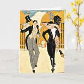 Wegener - An エレガント Coule, 1920s カード (黄色い花)