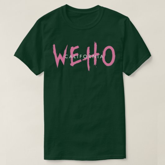 WEHO CALIFORNIA Tシャツ (デザイン正面)