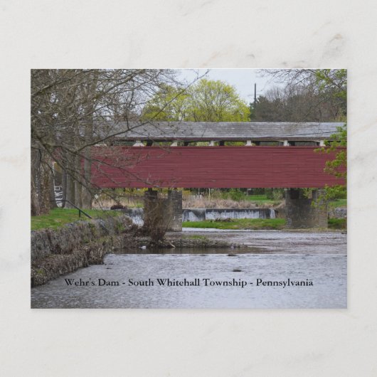 Wehr's Dam - South Whitehall Township - PA ポストカード (正面)
