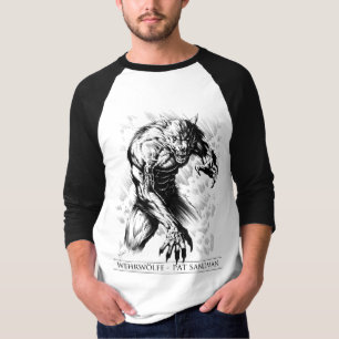 Wehrwölfe 3/4本の袖ジャージー tシャツ