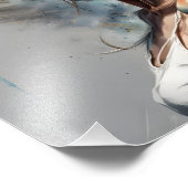 weibliches Porträtgestalt mit Eleganz フォトプリント (角)