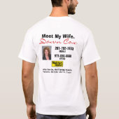 Weichertの不動産仲介業者-妻 Tシャツ (裏面)
