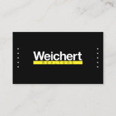 Weichert不動産仲介業者名刺 名刺 (裏面)