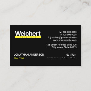 Weichert不動産仲介業者名刺 名刺