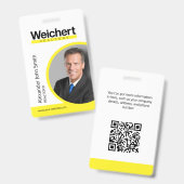 Weichert不動産仲介業者IDカードバッジ バッジ (Front & Back)