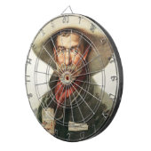 Weidemannビールダート盤を飲んでいるヴィンテージのカウボーイ ダーツボード (正面右)