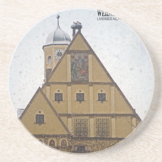 Weiden ID Opf - Rathausの降雪 コースター (正面)