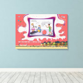 Weight and See | Dry Logic Humor 24x16 キャンバスプリント (インサイチュ (ウッドフロア))