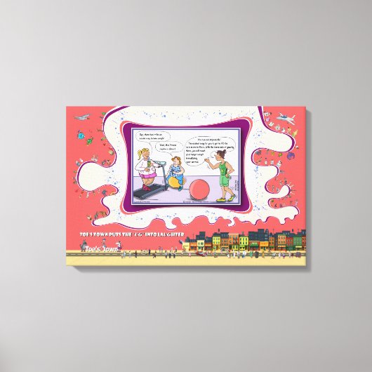 Weight and See | Dry Logic Humor 24x16 キャンバスプリント (正面)