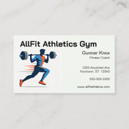 Weight Lifter Personal Trainer Fitness Coach 名刺