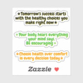 Weight Loss Motivation Quotes | Positive Stickers シール (シート)