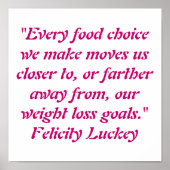 Weight Loss Quotes ポスター (正面)