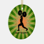 WeightLifter/パーソナライズされたBodyBuilderオーナメント セラミックオーナメント (右)