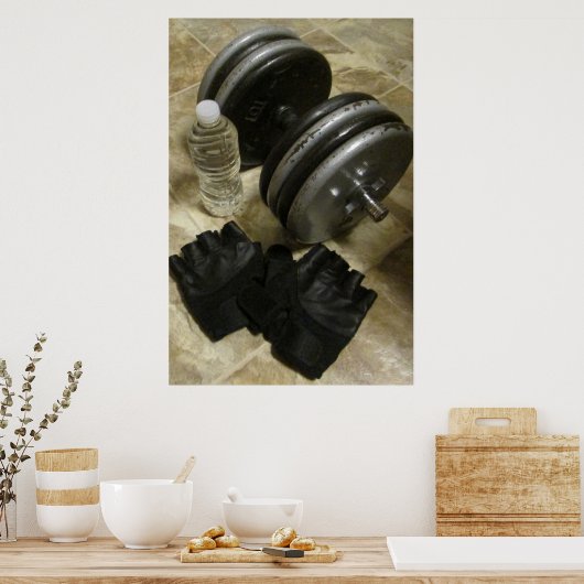 Weightlifting and Exercise Gym Poster ポスター (キッチン)