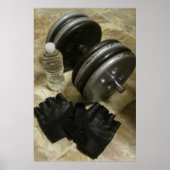 Weightlifting and Exercise Gym Poster ポスター (正面)