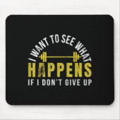 Weightlifting Bodybuilder Muscle Barbell Exercise  マウスパッド (正面)