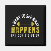 Weightlifting Bodybuilder Muscle Barbell Exercise マグネット (正面)