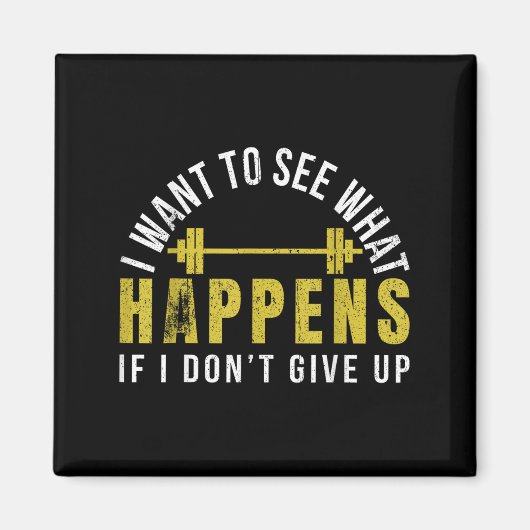 Weightlifting Bodybuilder Muscle Barbell Exercise  マグネット (正面)