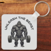 Weightlifting Gorilla キーホルダー (裏面)