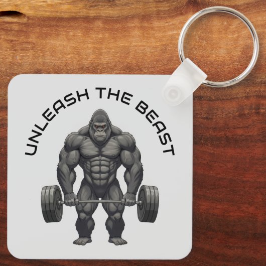 Weightlifting Gorilla キーホルダー (裏面)