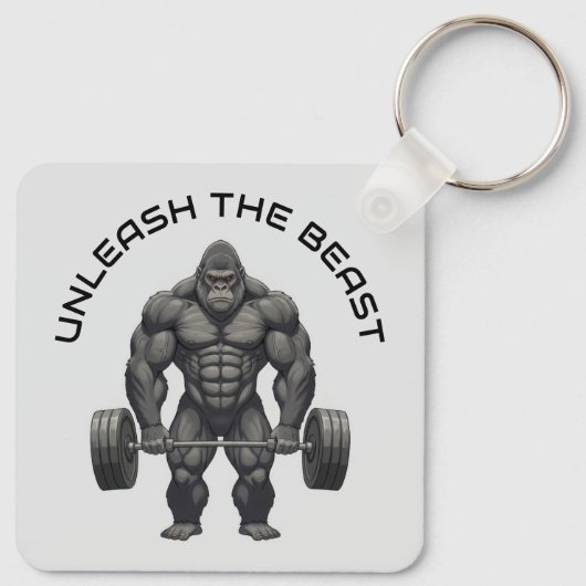 Weightlifting Gorilla キーホルダー (裏面)