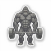 Weightlifting Gorilla シール (正面)