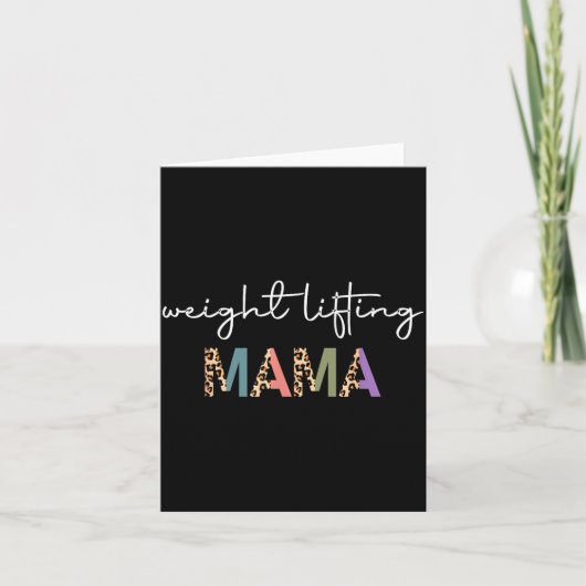 Weightlifting Mama Women Gift - Funny Weightlifter カード (正面)