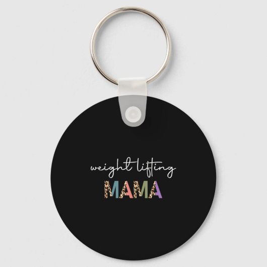 Weightlifting Mama Women Gift - Funny Weightlifter キーホルダー (正面)