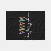 Weightlifting Mama Women Gift - Funny Weightlifter フリースブランケット (正面(横))