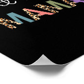 Weightlifting Mama Women Gift - Funny Weightlifter ポスター (角)