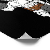 Weightlifting Quotes, Go Hard, Train Hard Bodybuil ポスター (角)