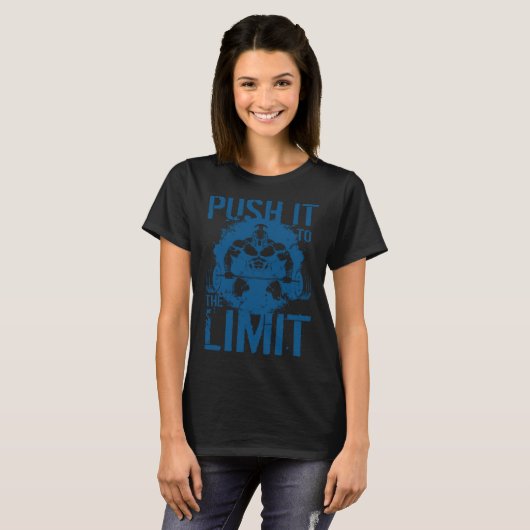 Weightlifting Workout Spartan Push It To The Limit Tシャツ (正面フル)