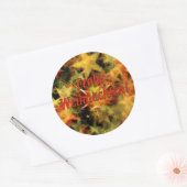 Weihnachenだ！ドイツのrfでメリークリスマス ラウンドシール (封筒)