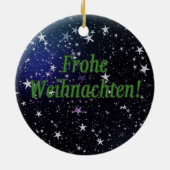 Weihnachenだ!ドイツ語gfでクリスマスを祝う セラミックオーナメント (裏面)