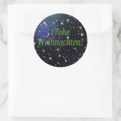 Weihnachenだ！ドイツ語gfでクリスマスを祝う ラウンドシール (バッグ)