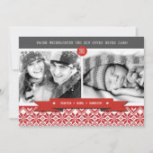 Weihnachenより。ドイツのクリスマスフォトカード シーズンカード (正面)