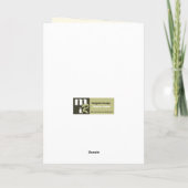 Weihnachenより。ドイツ語のクリスマスカード シーズンカード (裏面)