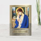 Weihnachenより。ドイツ語のクリスマスカード シーズンカード (正面)