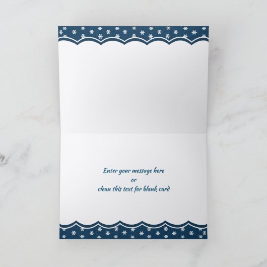 Weihnachenより。ドイツ語のクリスマスカード シーズンカード (内部)