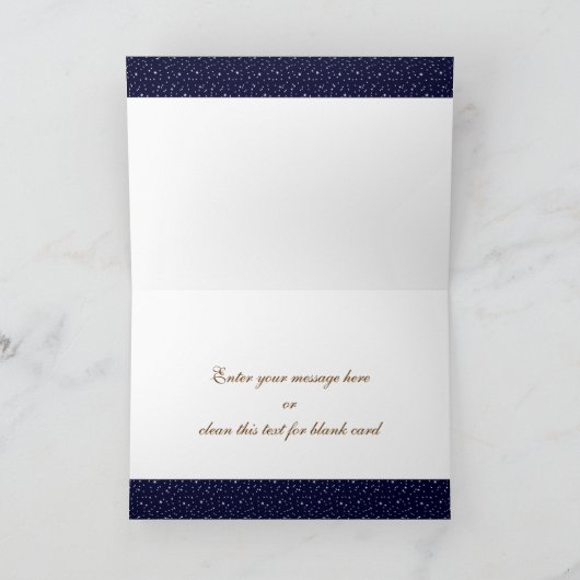 Weihnachenより。ドイツ語のクリスマスカード シーズンカード (内部)