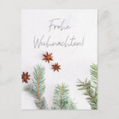 Weihnachen Moderne Weihnachstgrusskarte シーズンポストカード (正面)