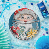 Weihnacht, Xmas Behälter ペーパープレート (パーティー)