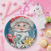 Weihnacht, Xmas Behälter ペーパープレート (パーティー)