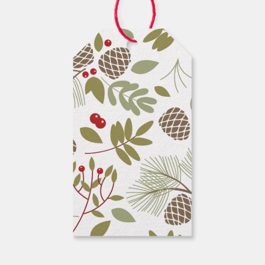 Weihnachten, elegant, Winter. ギフトタグ (裏面)