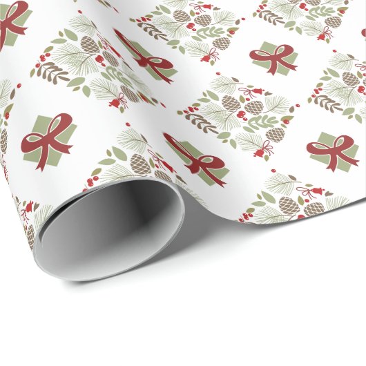 Weihnachten, elegant, Winter. Geschenkpapier ラッピングペーパー (ロールコーナー)