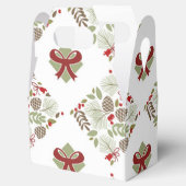 Weihnachten, elegant, Winter. Geschenkschachtel フェイバーボックス (オープン)