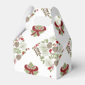 Weihnachten, elegant, Winter. Geschenkschachtel フェイバーボックス (正面サイド)