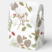 Weihnachten, elegant, Winter. Geschenkschachtel フェイバーボックス (オープン)