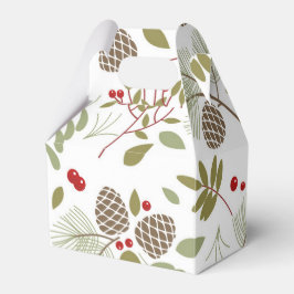 Weihnachten, elegant, Winter. Geschenkschachtel フェイバーボックス