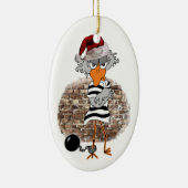 Weihnachten Gefängnis セラミックオーナメント (右)
